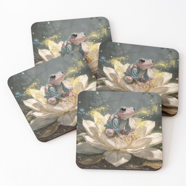 Item preview, Bloomlit Frog in the Hidden Woods designed and sold by Anvc-Art.