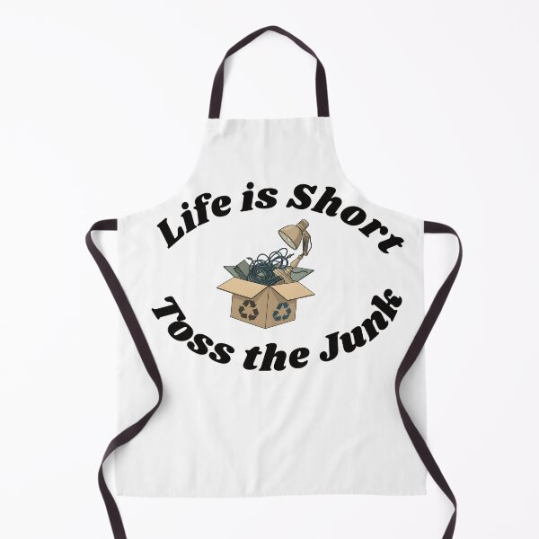 Item preview, Life is Short Toss the Junk Motivational decluttering-Dark Text designed and sold by TCB-Studio.