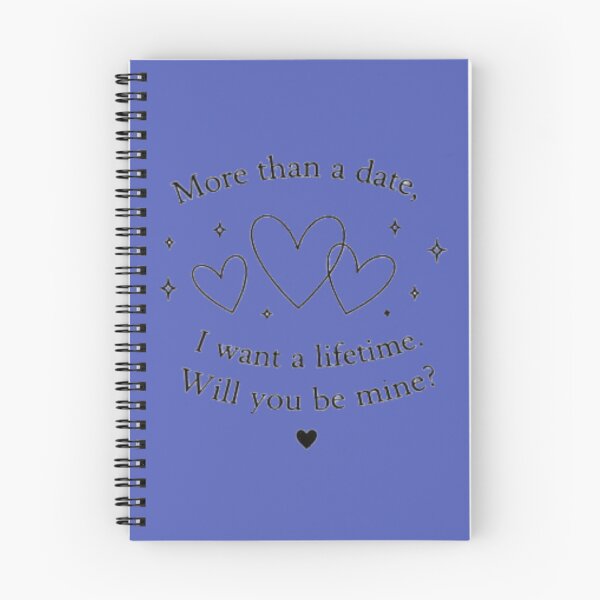 Item preview, More Than a Date, I Want a Lifetime – Will You Be Mine? Romantic Minimalist Quote designed and sold by MotivArtes.