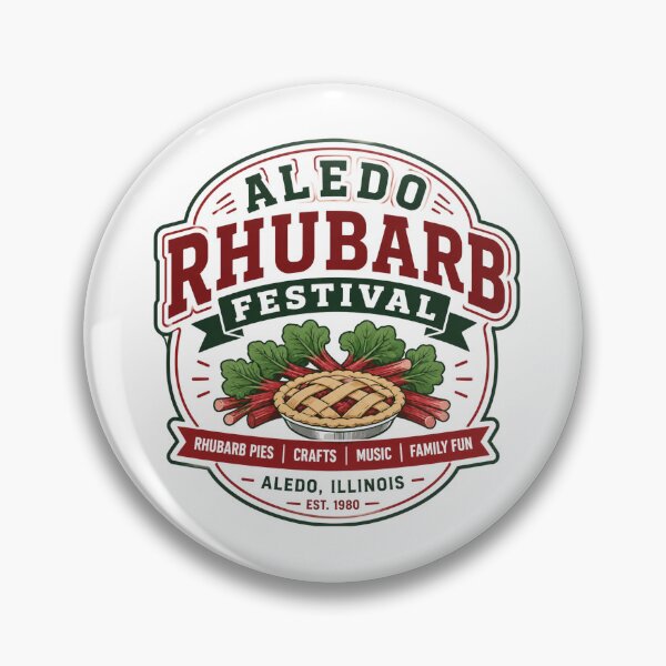 Item preview, Aledo Rhubarb Festival Illinois Design designed and sold by Combat Skies.