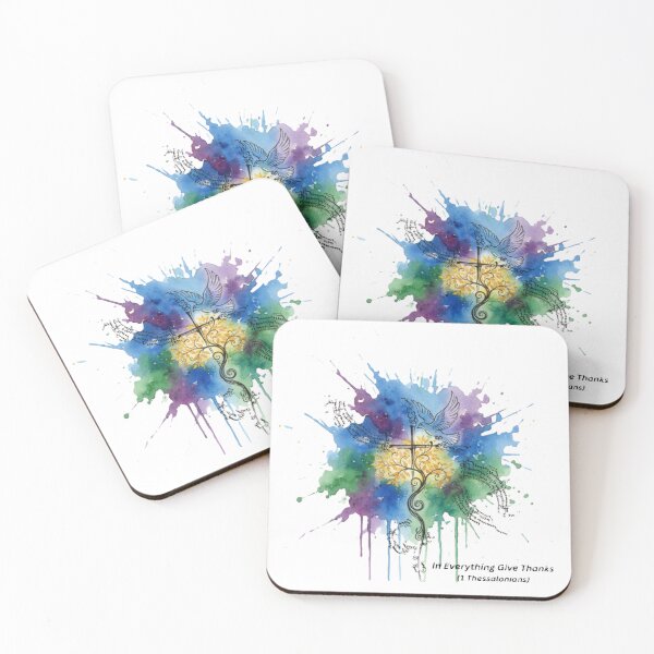 Item preview, In Everything Give Thanks (1 Thessalonians) - Watercolour designed and sold by Boysmom21.