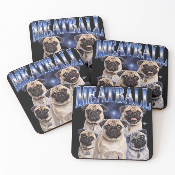 Item preview, Meatball the pug designed and sold by The King's general goods.