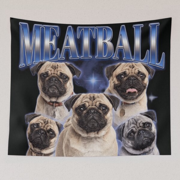 Item preview, Meatball the pug designed and sold by The King's general goods.