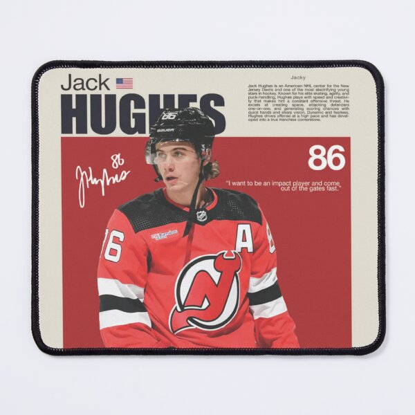 Item preview, Jack Hughes designed and sold by Skeleton Hockey Department .