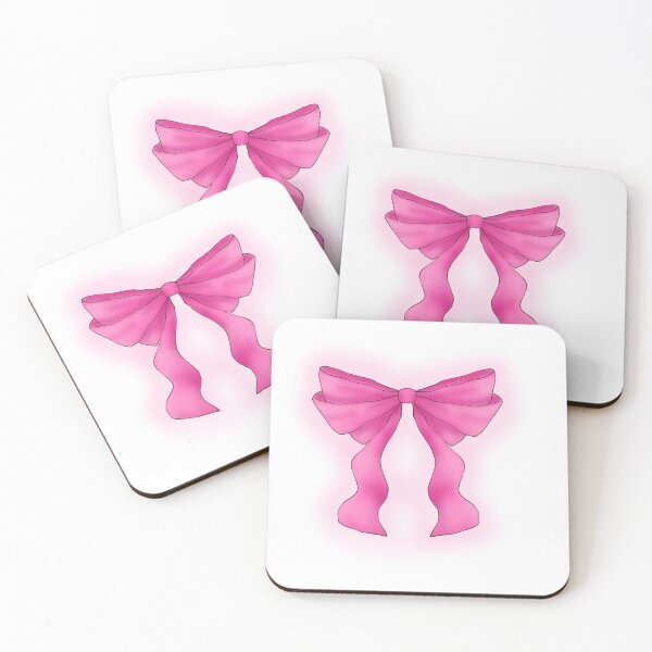 Aperçu de l'œuvre Nœud rose coquette, esthétique néon lumineuse créée et vendue par Reemartglow-.