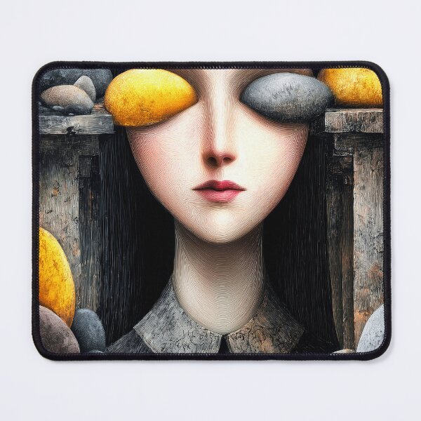 Item preview, Science Fiction Surreal Woman Of Stone Graphic Design designed and sold by DEC02.