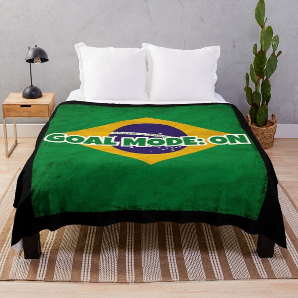 Item preview, Brazil Soccer Fan Shirt – GOALMODE: ON Football Tee designed and sold by LovelyHappyGift.