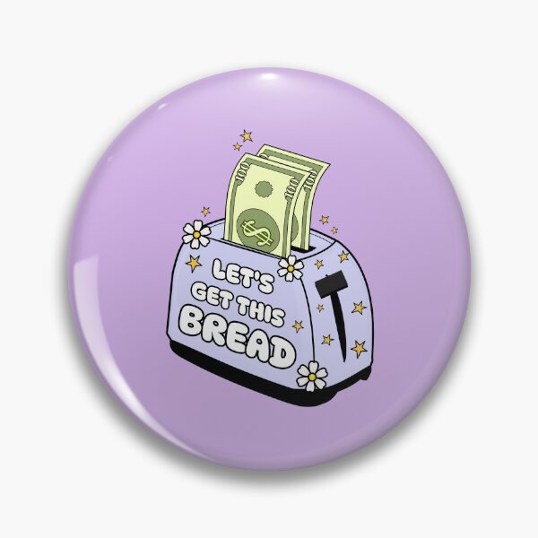 Item preview, Let’s Get This Bread - Funny purple Toaster designed and sold by HuesMeows.