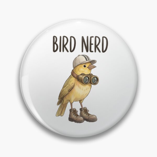 Item preview, Bird Nerd Cute Yellow Canary Birdwatching Illustration designed and sold by tarzbol.
