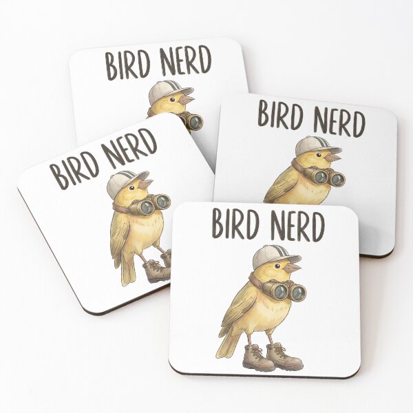 Item preview, Bird Nerd Cute Yellow Canary Birdwatching Illustration designed and sold by tarzbol.