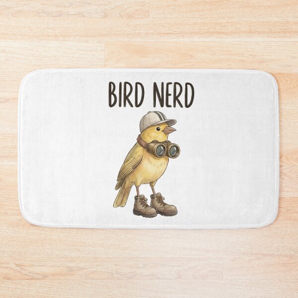 Item preview, Bird Nerd Cute Yellow Canary Birdwatching Illustration designed and sold by tarzbol.