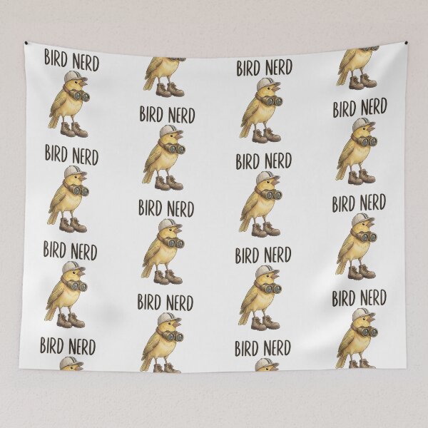 Item preview, Bird Nerd Cute Yellow Canary Birdwatching Illustration designed and sold by tarzbol.