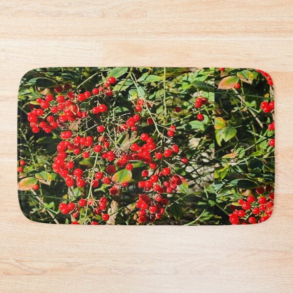 Item preview, Vibrant Red Winterberry Cluster and Evergreen Foliage designed and sold by BalkanBloom.