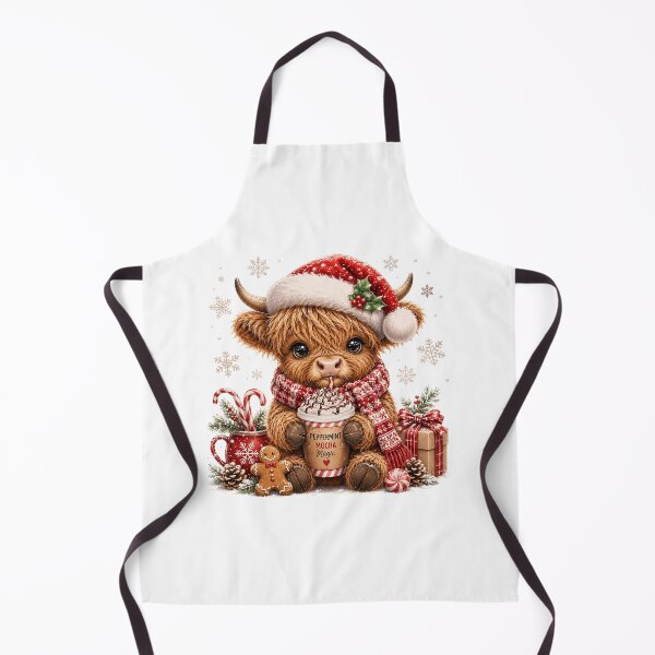 Item preview, Cute Christmas Highland Cow - Peppermint Mocha Magic Holiday Coffee designed and sold by anamul43.