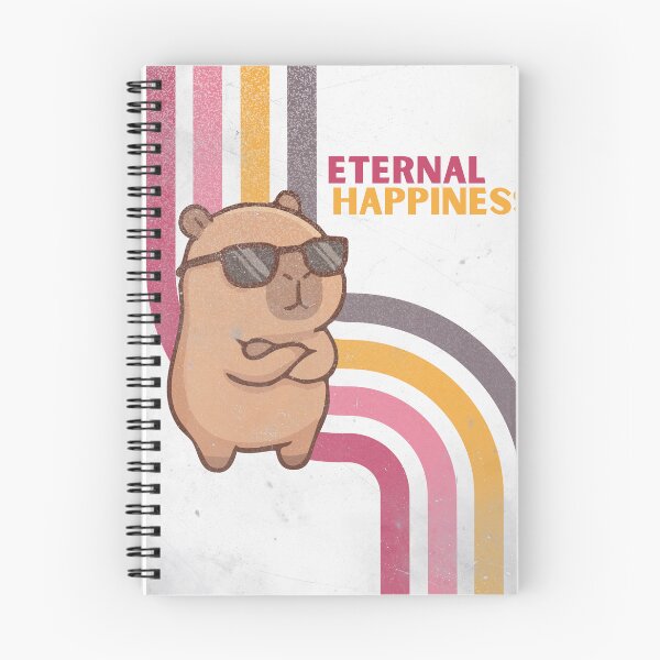 Item preview, Eternal Happiness 2026 Convention Retro Capybara designed and sold by Paradise JW Graphics & Gifts.