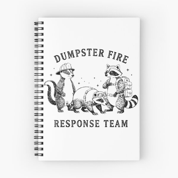 Item preview, Dumpster Fire Response Team - Funny Raccoon Skunk Opossum Humor designed and sold by CutOutIdols.