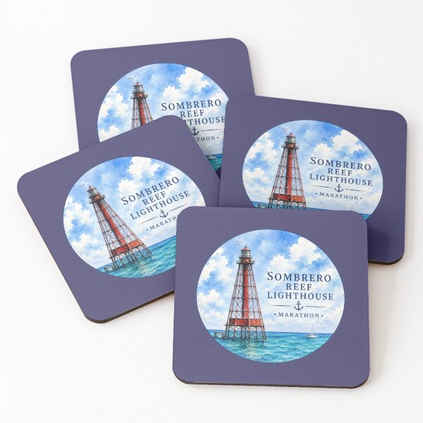 Item preview, Sombrero Reef Lighthouse Marathon Florida Keys designed and sold by SalterDesigns.
