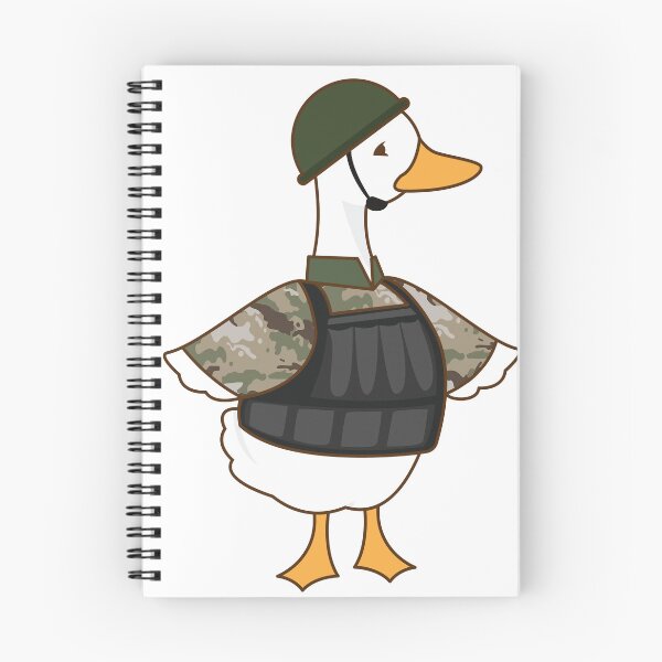 Item preview, Pegatina de ganso militar | Ganso táctico divertido para el porche | Arte de ganso del ejército designed and sold by Amimi-Makes.