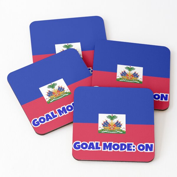 Item preview, Haiti Soccer Fan Shirt – GOALMODE: ON Football Tee designed and sold by LovelyHappyGift.