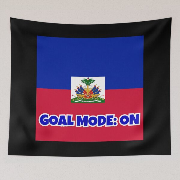 Item preview, Haiti Soccer Fan Shirt – GOALMODE: ON Football Tee designed and sold by LovelyHappyGift.