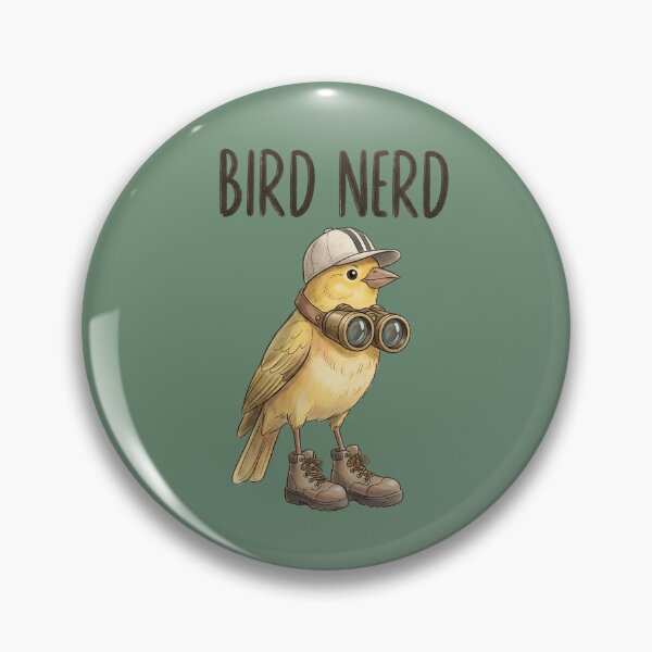 Item preview, Bird Nerd Cute Yellow Canary Birdwatching Illustration designed and sold by tarzbol.