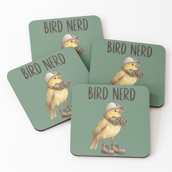 Item preview, Bird Nerd Cute Yellow Canary Birdwatching Illustration designed and sold by tarzbol.