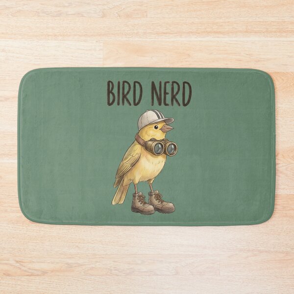 Item preview, Bird Nerd Cute Yellow Canary Birdwatching Illustration designed and sold by tarzbol.