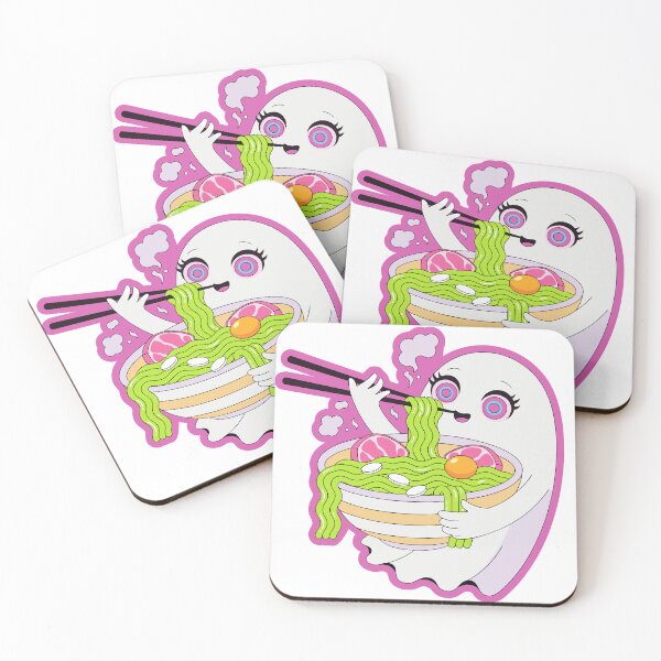 Item preview, Anime Ramen Ghost Sticker designed and sold by inkfusionhub99.