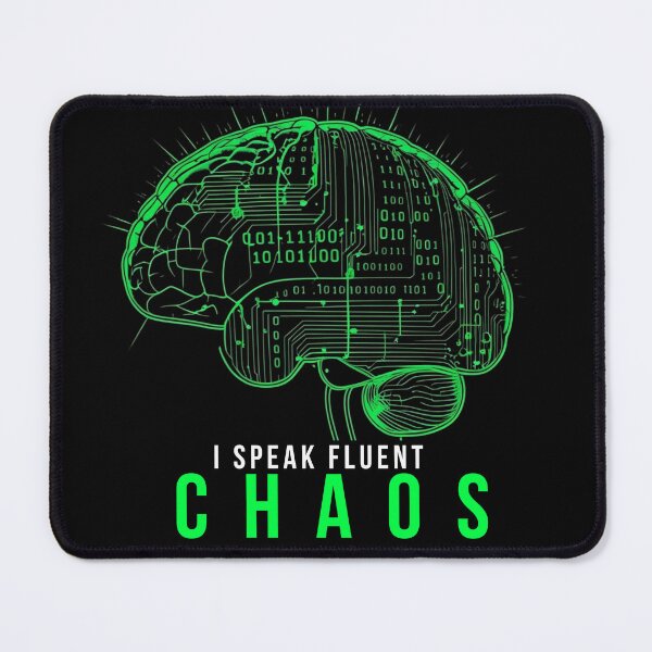 Item preview, I Speak Fluent Chaos - Funny Tech Programmer Circuit Brain designed and sold by MERA MAADA.