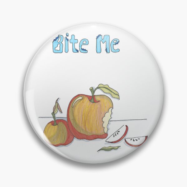 Item preview, Bite Me - Hand Drawn Crunchy Juicy Apple designed and sold by AJPrettyObscene.