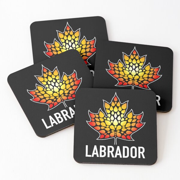 Item preview, LABRADOR FIRE Maple Leaf Black Background designed and sold by Great Canadian Collective.
