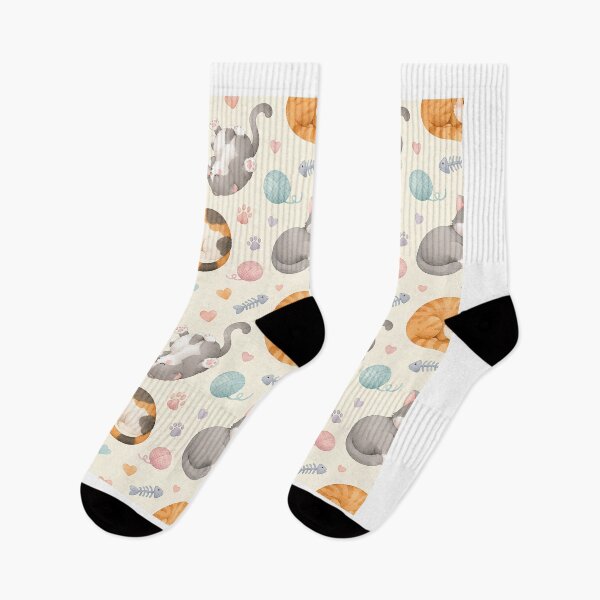 Item preview, Cute Sleeping Cats Seamless Pattern | Watercolor Kawaii Cat Design | Cozy Kitten Print for Stickers, Phone Cases & Home Decor designed and sold by agaa-vibes-studio.