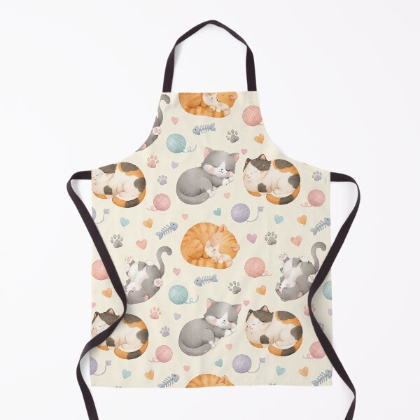 Item preview, Cute Sleeping Cats Seamless Pattern | Watercolor Kawaii Cat Design | Cozy Kitten Print for Stickers, Phone Cases & Home Decor designed and sold by agaa-vibes-studio.