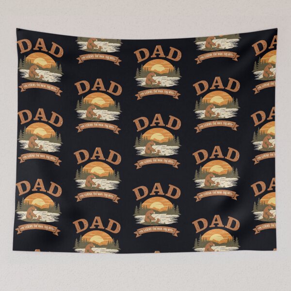 Item preview, Dad The Man The Myth The Legend Fishing Bear Father's Day designed and sold by PACS0011.
