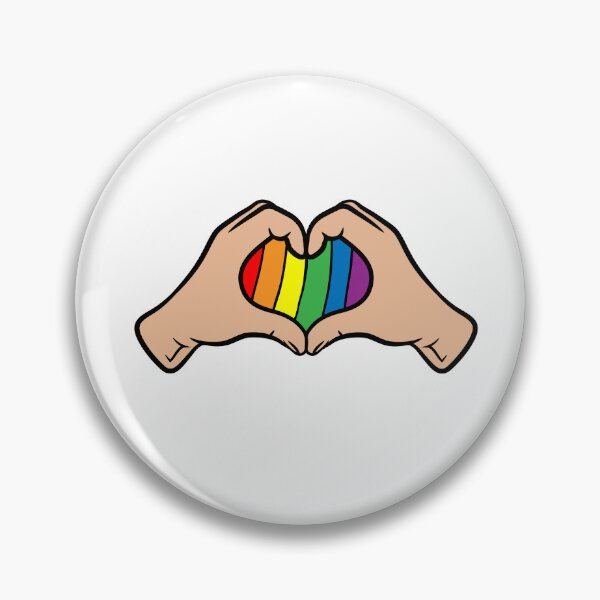 Item preview, Heart Hands Rainbow Graphic Illustration designed and sold by SolutionsArt.