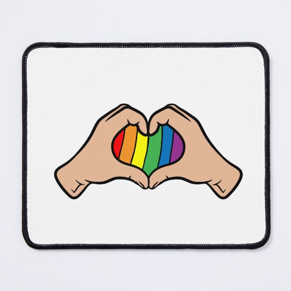 Item preview, Heart Hands Rainbow Graphic Illustration designed and sold by SolutionsArt.