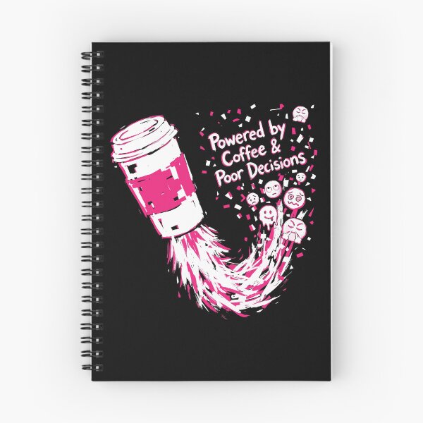 Item preview, Powered by Coffee and Poor Decisions Funny Rocket designed and sold by XYZ LAB by Jesuperman.