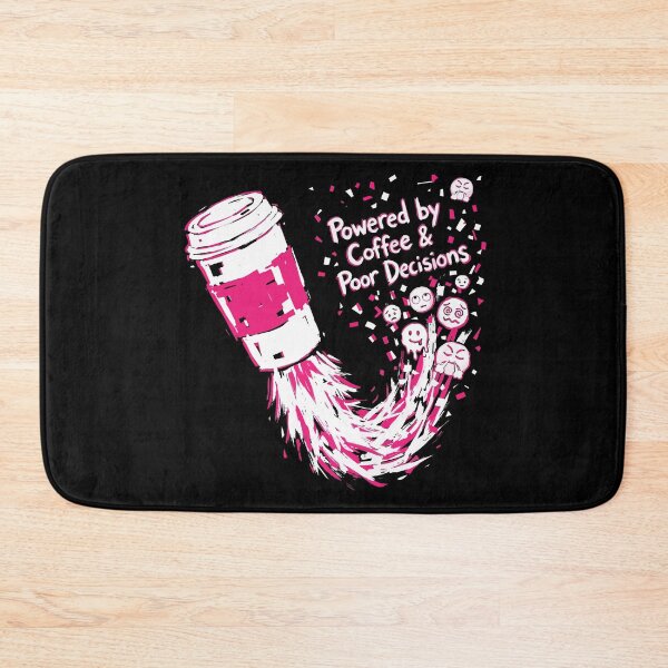Item preview, Powered by Coffee and Poor Decisions Funny Rocket designed and sold by XYZ LAB by Jesuperman.