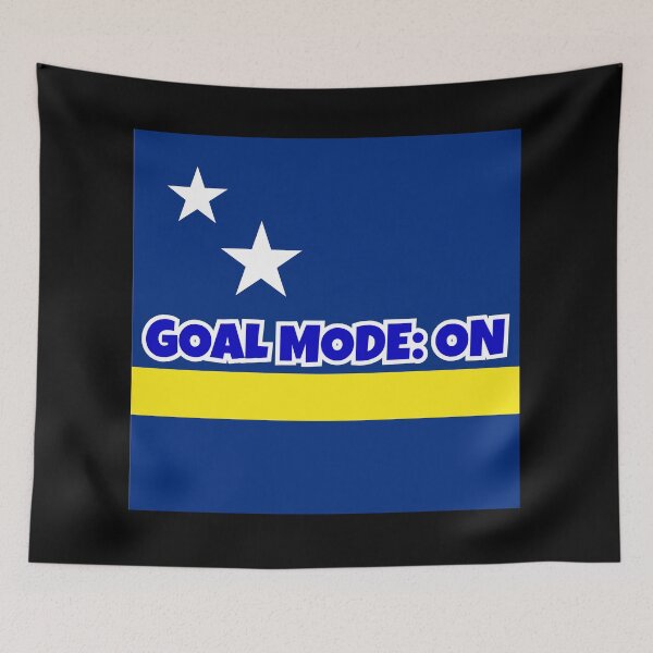 Item preview, Curaçao Soccer Fan Shirt – GOALMODE: ON Football Tee designed and sold by LovelyHappyGift.
