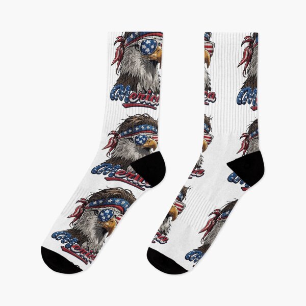 Item preview, Patriotic Bald Eagle Design – America USA Flag Sunglasses Graphic designed and sold by DoodloraStudio.