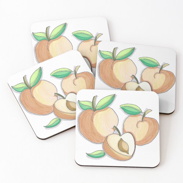 Item preview, Feeling Peachy - Hand Drawn Fresh Fruit designed and sold by AJPrettyObscene.
