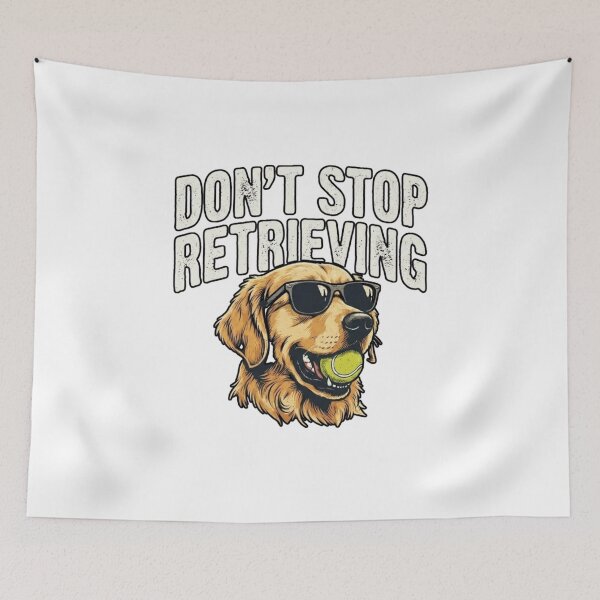 Item preview, Cool Dog Retrieving Tennis Ball designed and sold by TerryCoreCraft.