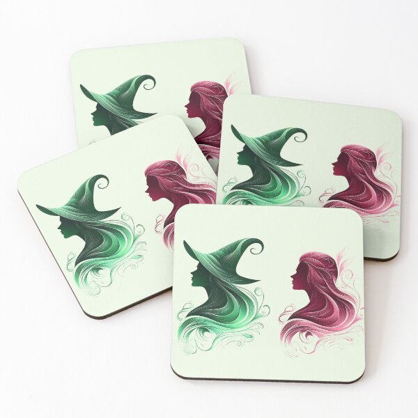Item preview,  Side by Side - Wicked Musical Elphaba & Glinda designed and sold by NerdiPop.