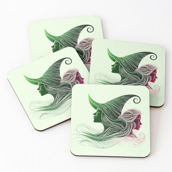Item preview, Dual Spirits - Wicked Musical Elphaba & Glinda designed and sold by NerdiPop.