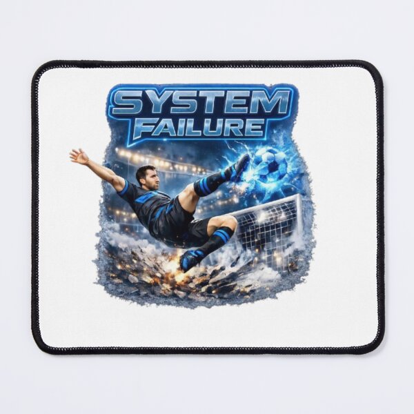 Item preview, System Failure – Futuristic Soccer Energy Explosion Art designed and sold by THAMIM REALITY 2.0.
