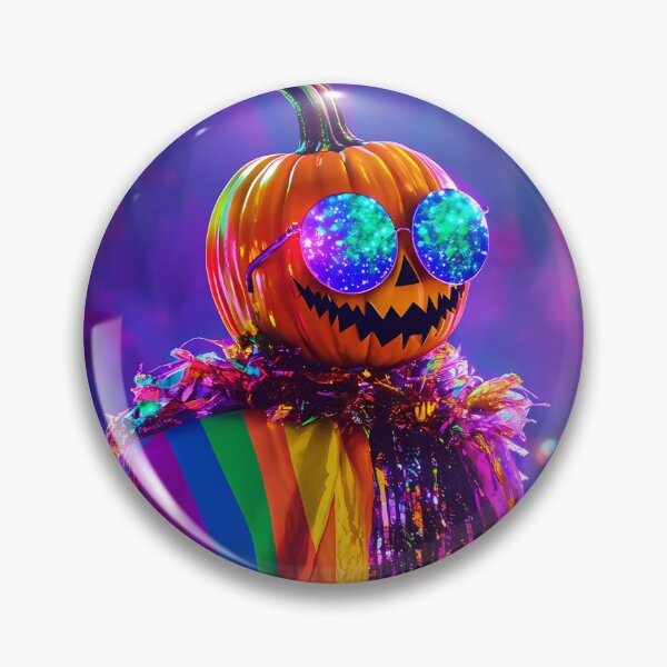 Item preview, Glitterpunk Jack‑O’‑Slay: The Rainbow Tinsel Menace designed and sold by EvieWoj.