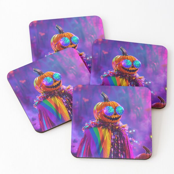 Item preview, Glitterpunk Jack‑O’‑Slay: The Rainbow Tinsel Menace designed and sold by EvieWoj.
