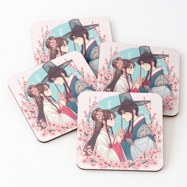 Item preview, Joseon Couple Cherry Blossoms Romance K-drama designed and sold by NerdiPop.