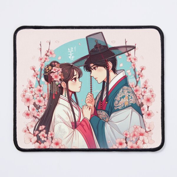 Item preview, Joseon Couple Cherry Blossoms Romance K-drama designed and sold by NerdiPop.