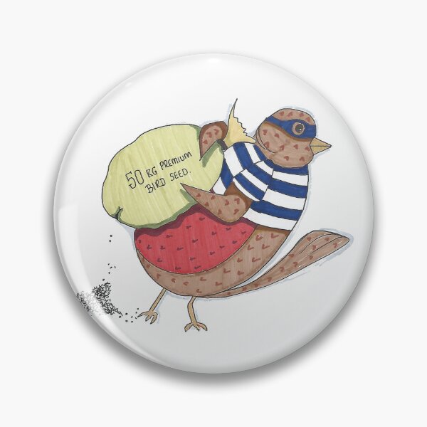 Item preview, You Are Robin Me Blind - Hand-drawn Bird designed and sold by AJPrettyObscene.